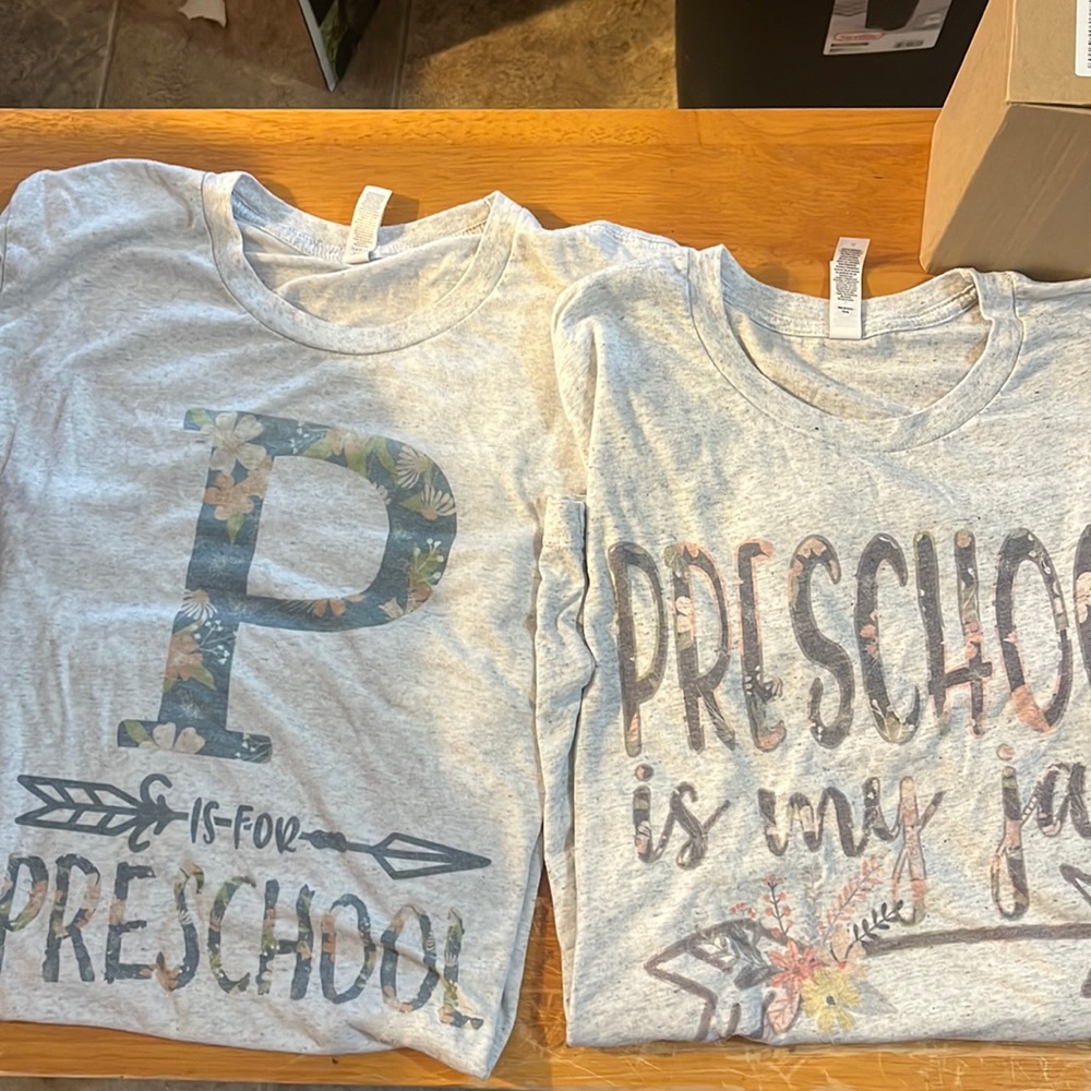 EUC Soft Bella canvas preschool shirts